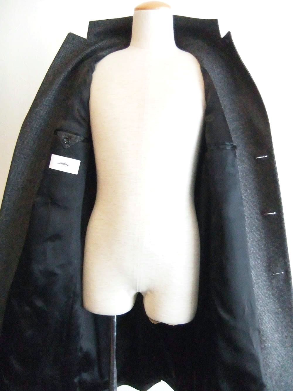 ウール チェック シングル チェスター コート