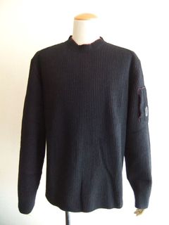 FLEECE KNIT CREWNECK  Vanisé Knit  (パープル)  ウール クルーネック セーター