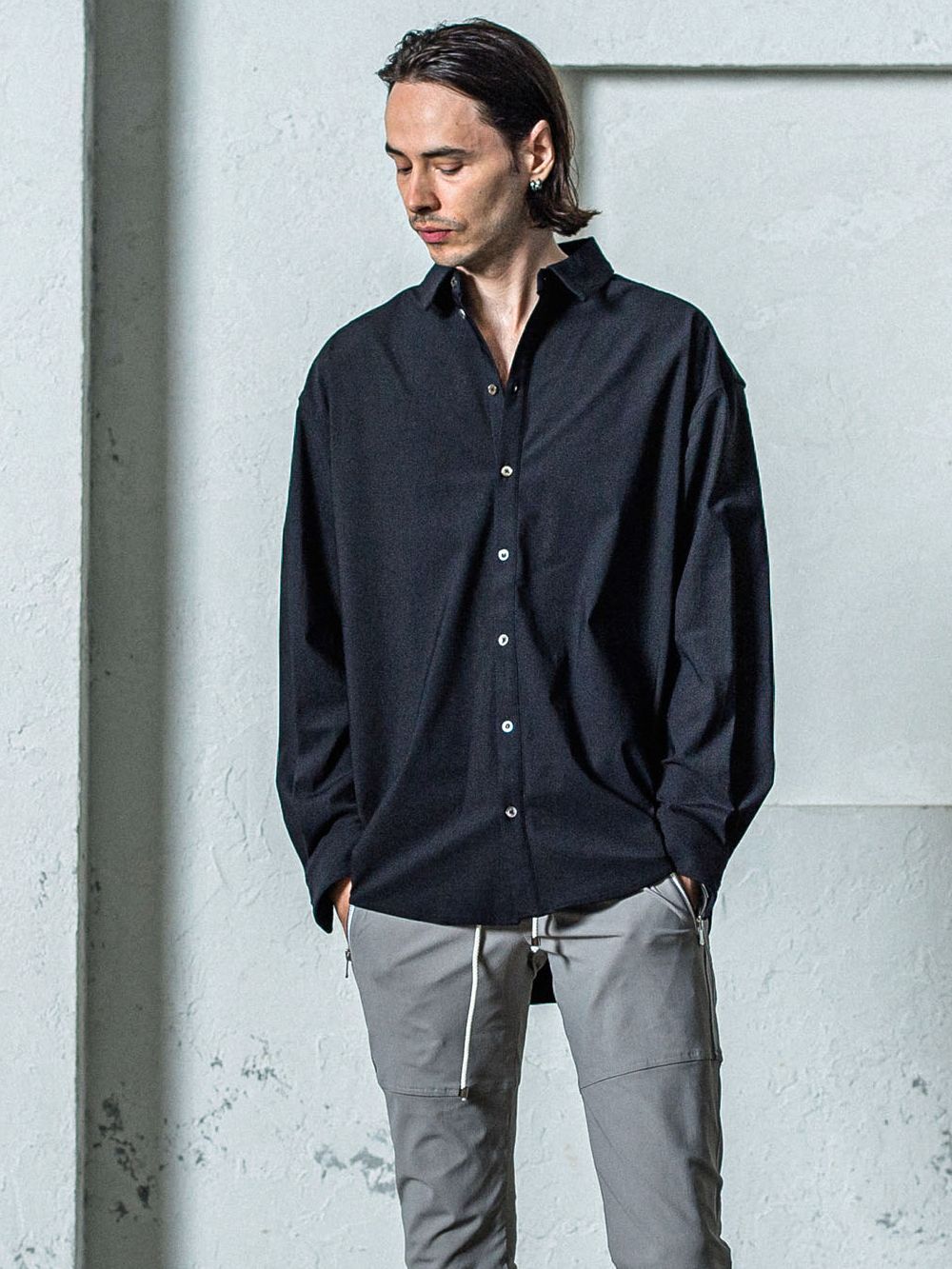 NYLON JACK SHIRTS （ブラック）  ナイロン シャツ ジャケット