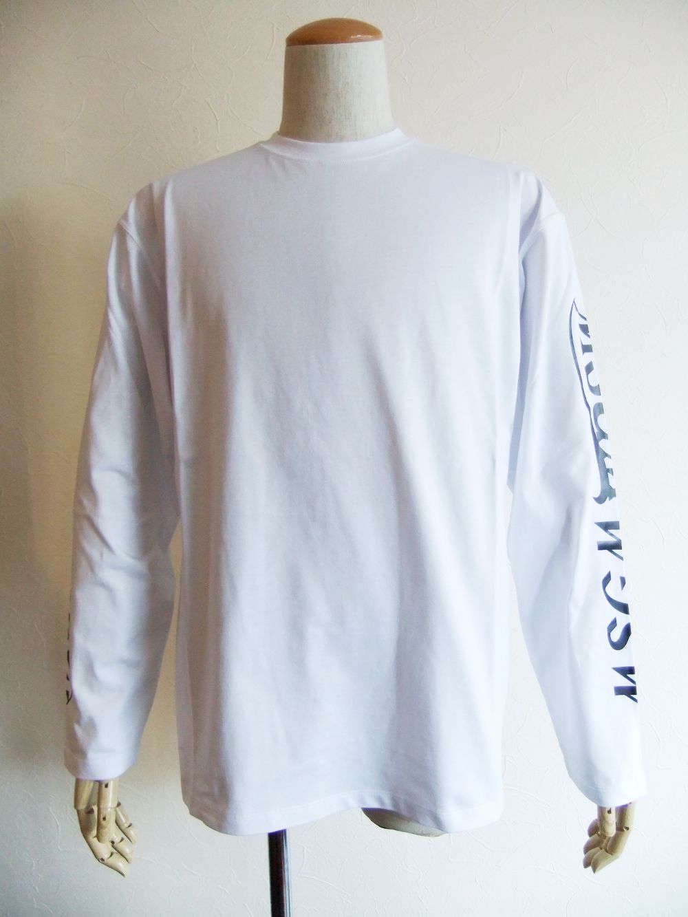 袖ロゴ コットン 長袖 Tシャツ   MM82