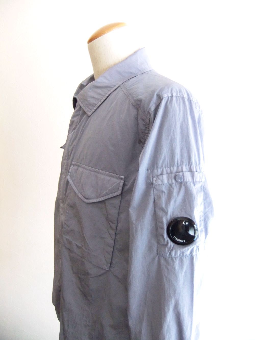 CHROME-R  FULL ZIP OVERSHIRT  (ラベンダー)  ジップアップ オーバーシャツ