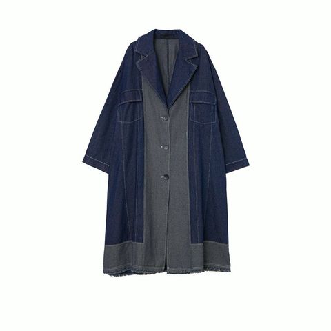 シャンブレー デニム ロング ジャケット    MMG142CEC