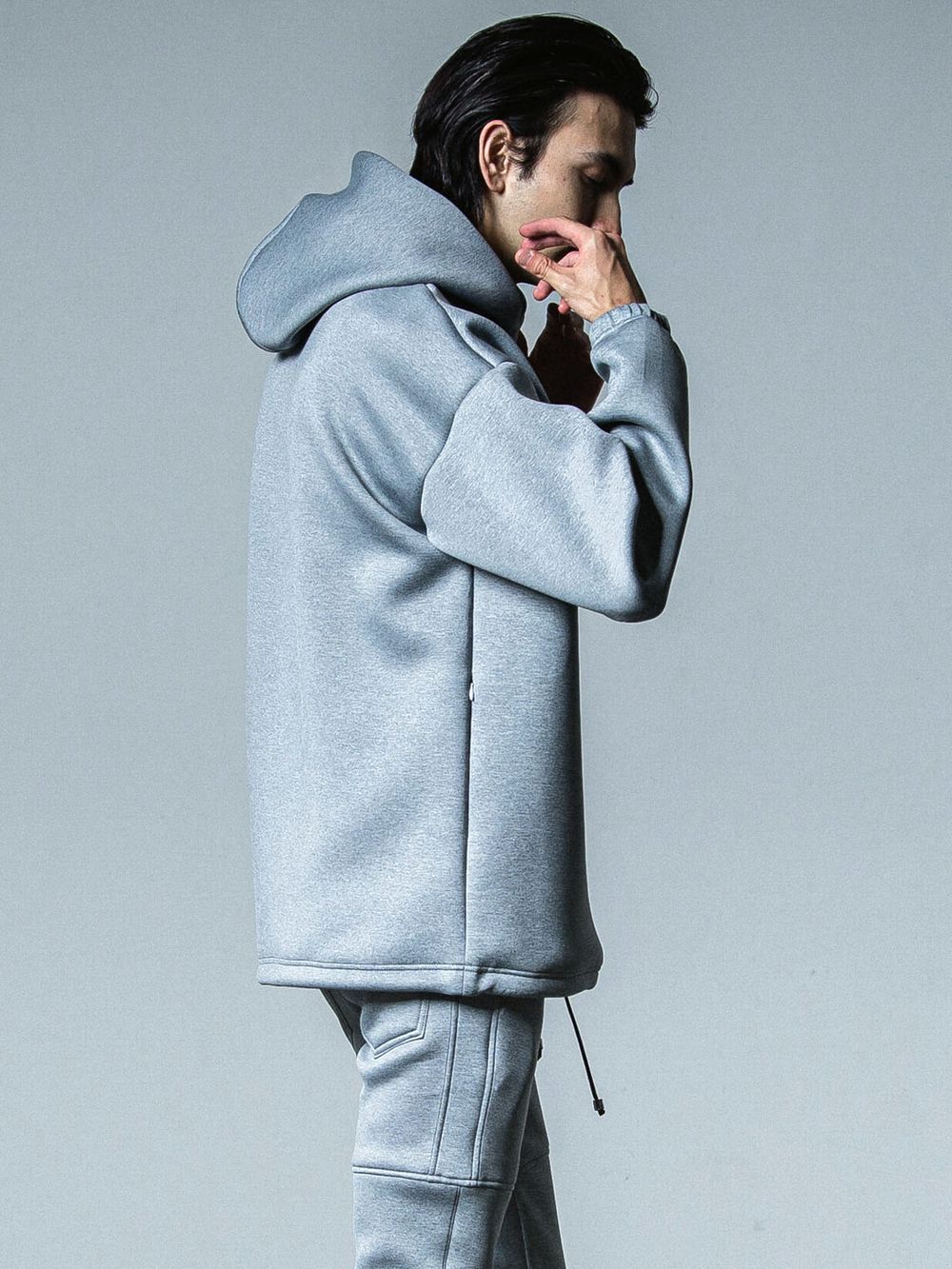 CARDBOARD HOODIE  (グレー)  ダンボールニット パーカー
