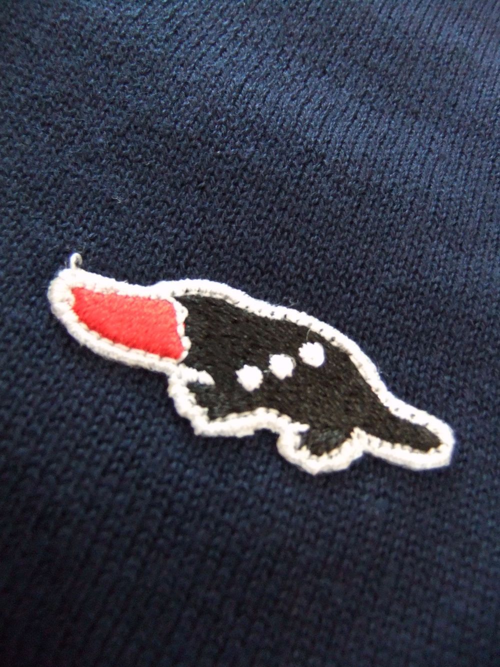 SAINT-GERMAIN CARDIGAN    (ネイビー)  ロゴ入り コットン カーディガン    RSM-24092