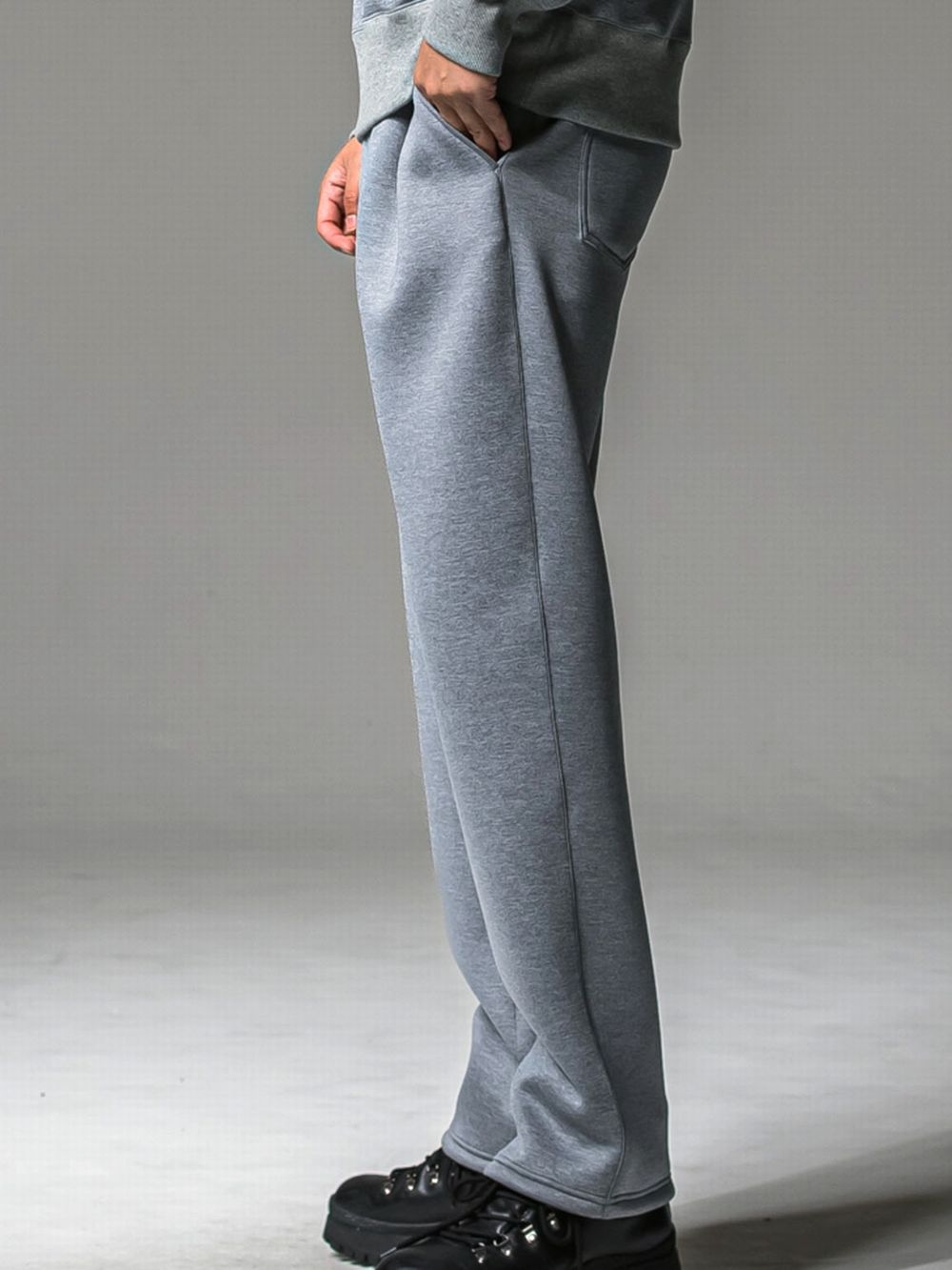 CHRIS EASY WIDE TUCK PANTS   ワイド イージーパンツ （グレー）