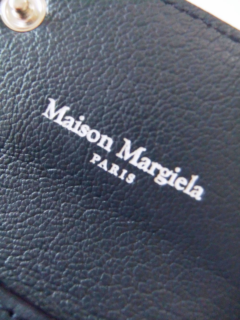 Maison Margiela - MAISON MARGIELA レザー スナップボタン カード