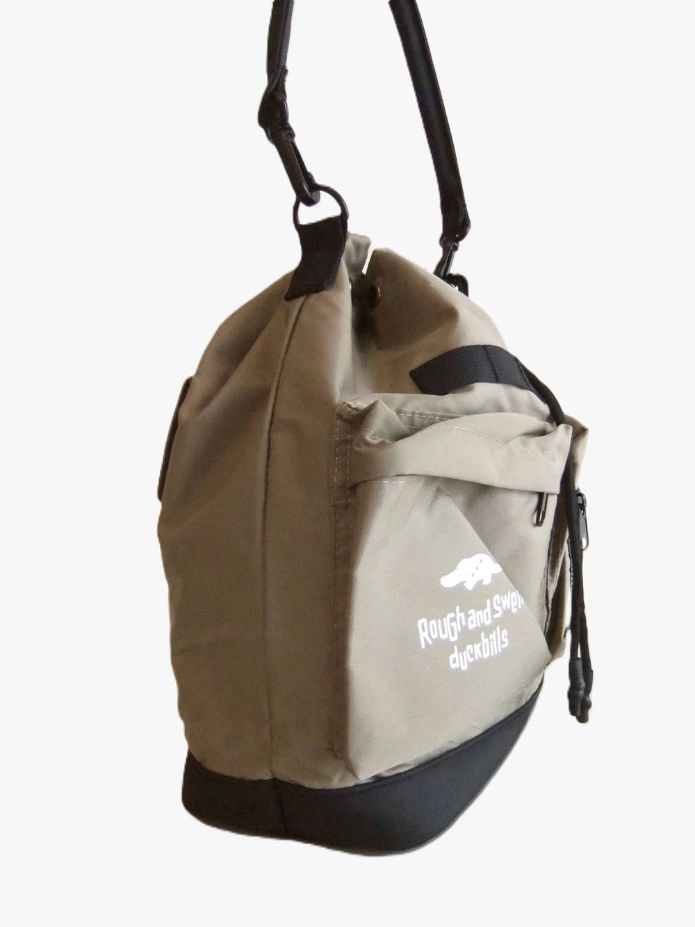 MA-1 BAG    (ベージュ)  巾着型 2WAY バッグ  RSA-26211
