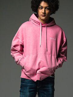 VINTAGE loose hoodie  (ピンク)  度詰め裏毛ヴィンテージルーズパーカー