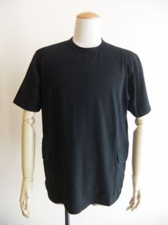 20/1  JERSEY SIDE POCKETS T-SHIRT  （ブラック）  ポケット付き半袖Tシャツ