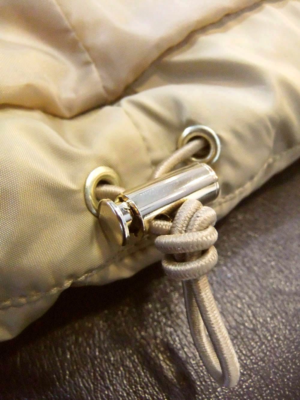 ニット × ダウン フードベスト  (キャメルベージュ)  546414