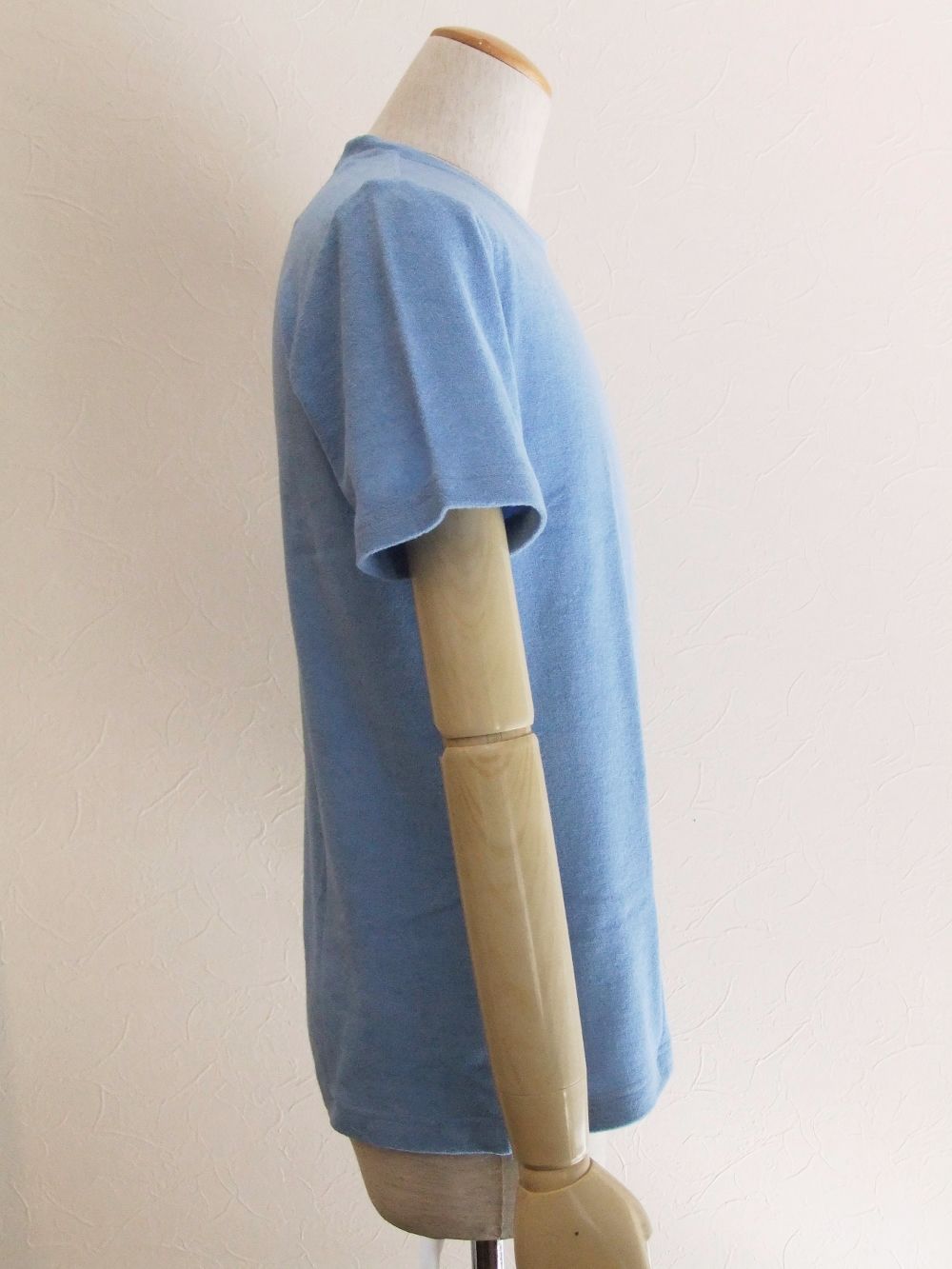 クルーネック 半袖パイルTシャツ ( ブルー )   TS/TC442-511501