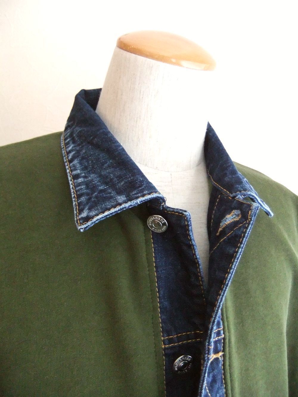 SUPERNEGATIVE DYED RELAX FIT CARDIGAN   スウェット/デニム カーディガン    S74HG0169