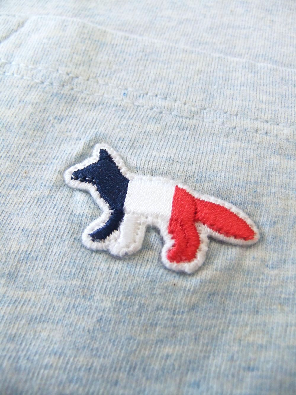 《LADIES》 メゾン キツネ  トリコロールフォックス パッチ Tシャツ