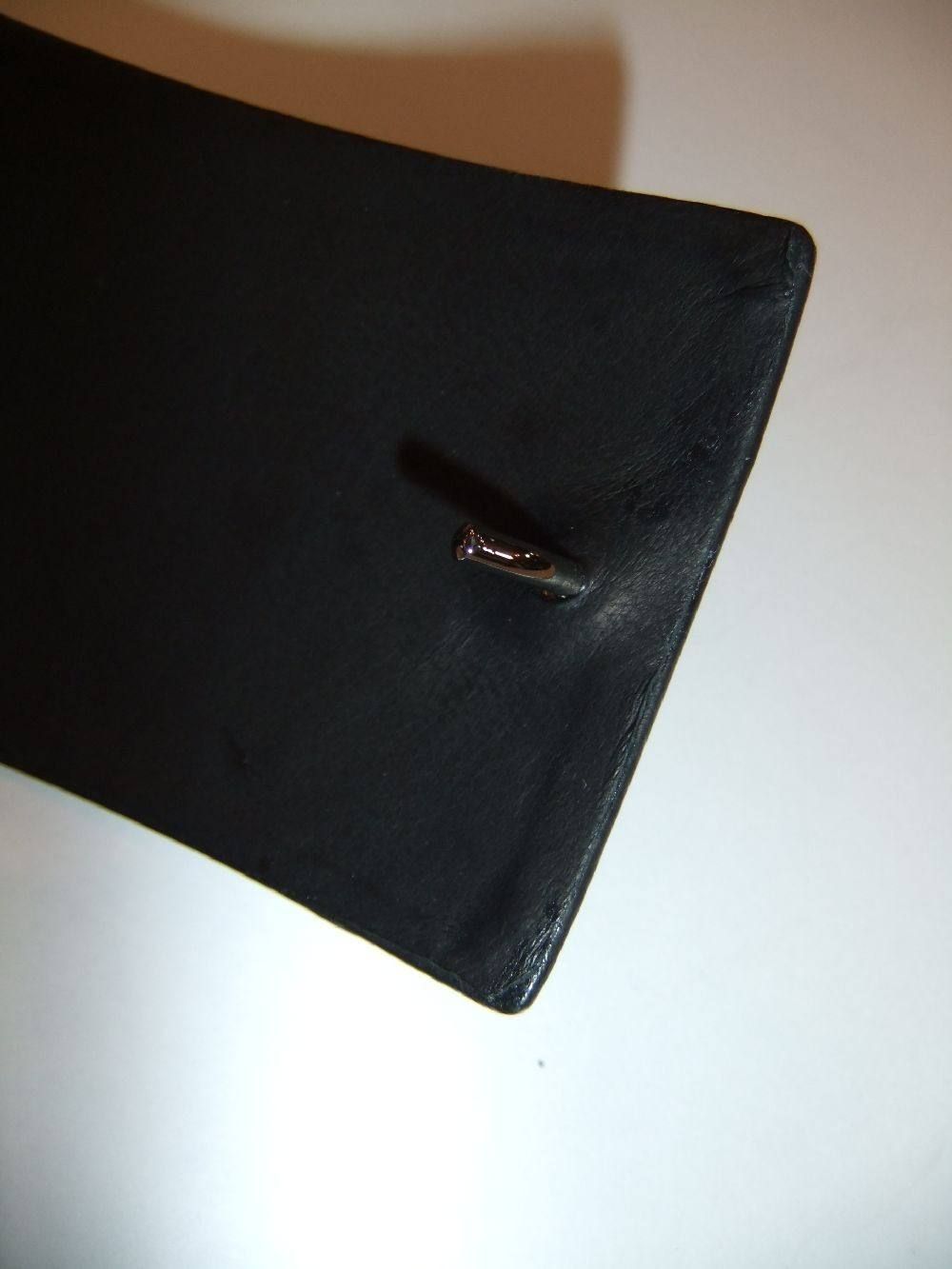 ダブルショルダーレザー製品染め 革巻きバックルベルト 318-16(BLACK)