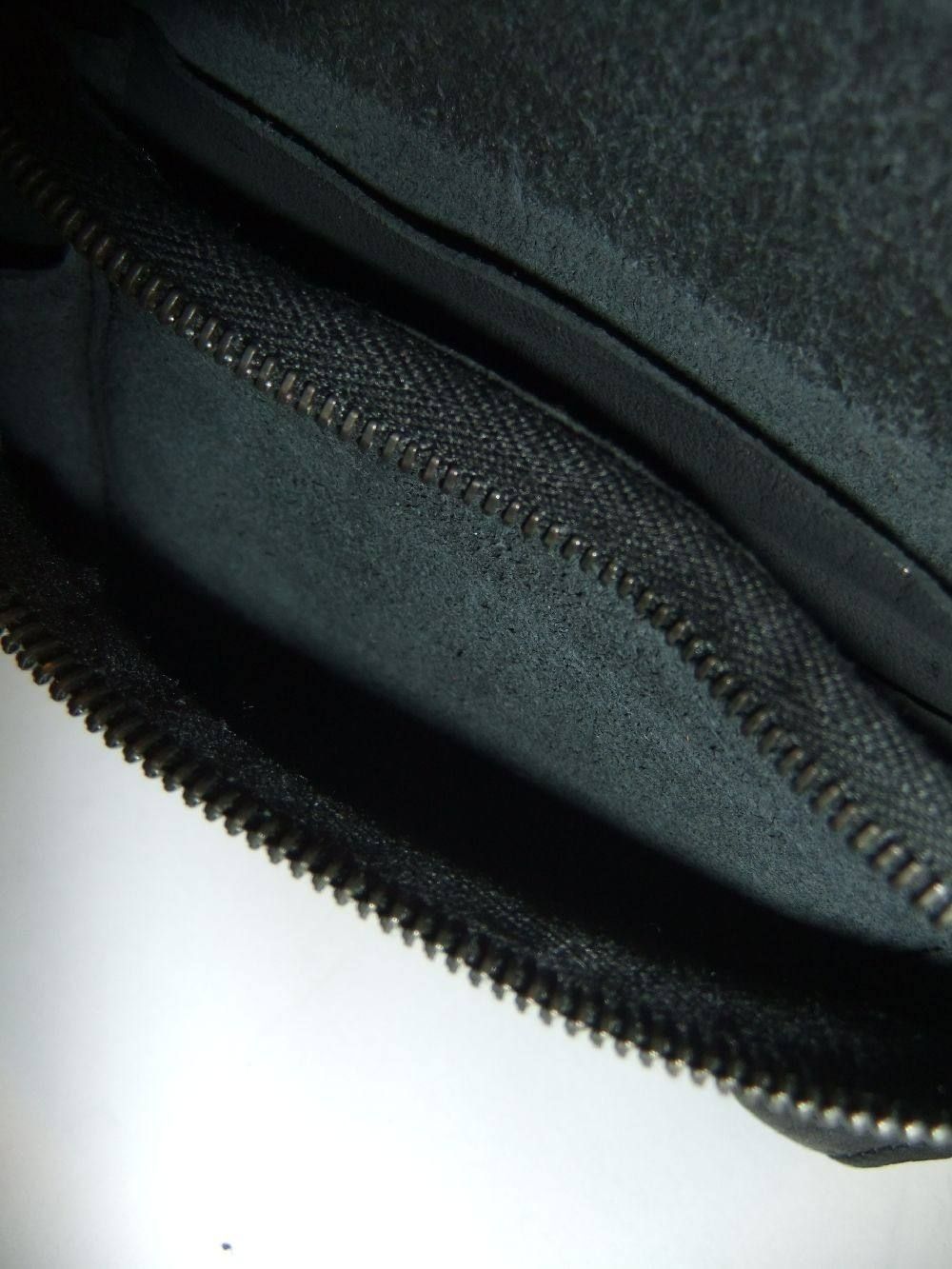 ダブルショルダーレザー製品染め 札入れ 318-03(BLACK)