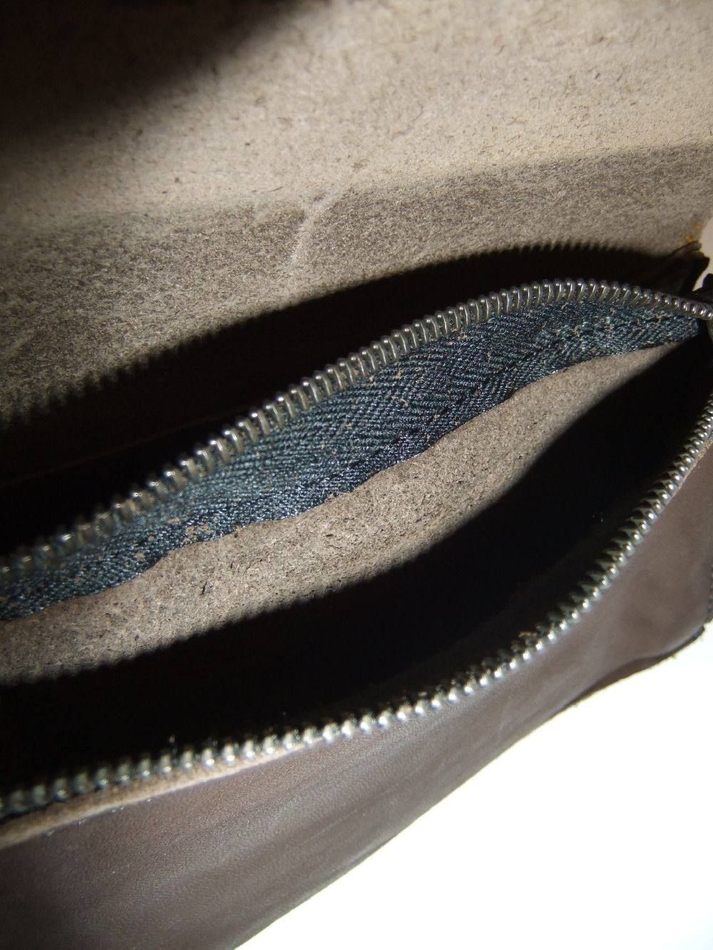 ダブルショルダーレザー製品染め 札入れ 318-03(KHAKI)