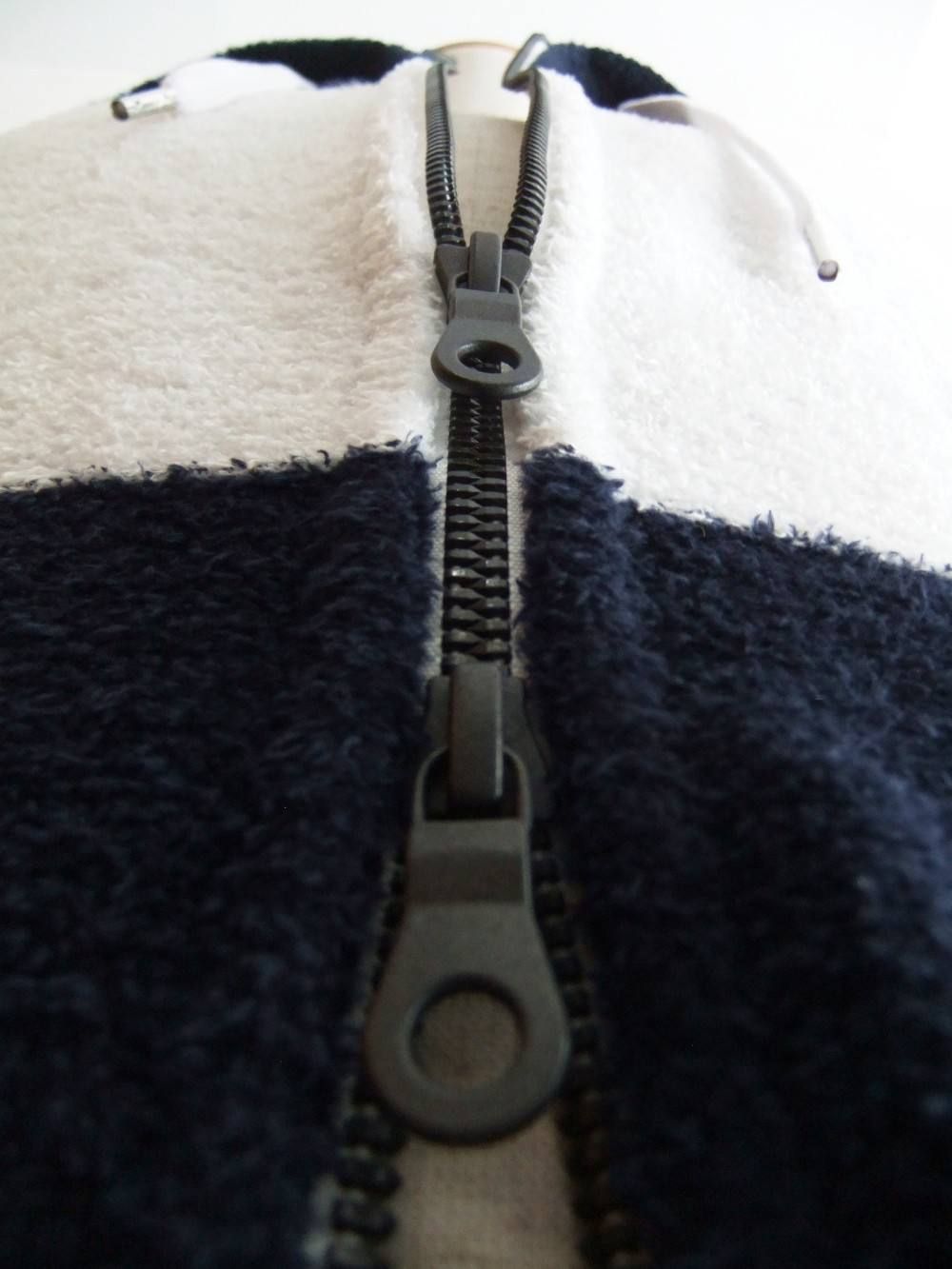 Seagreen シーグリーン パイル ボーダー パーカー (ネイビー) PILE BORDER PARKA