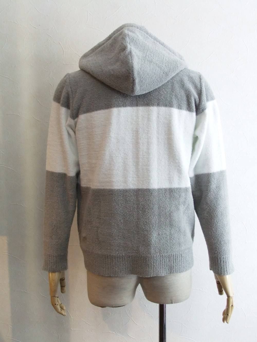 Seagreen シーグリーン パイル ボーダー パーカー (グレー) PILE BORDER PARKA
