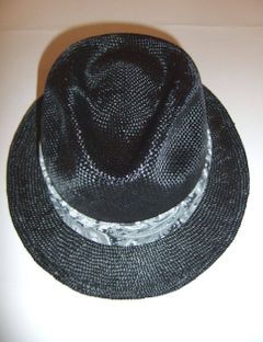 GERALD ケンマ草ハット+ピッグスエード415-01(Black)