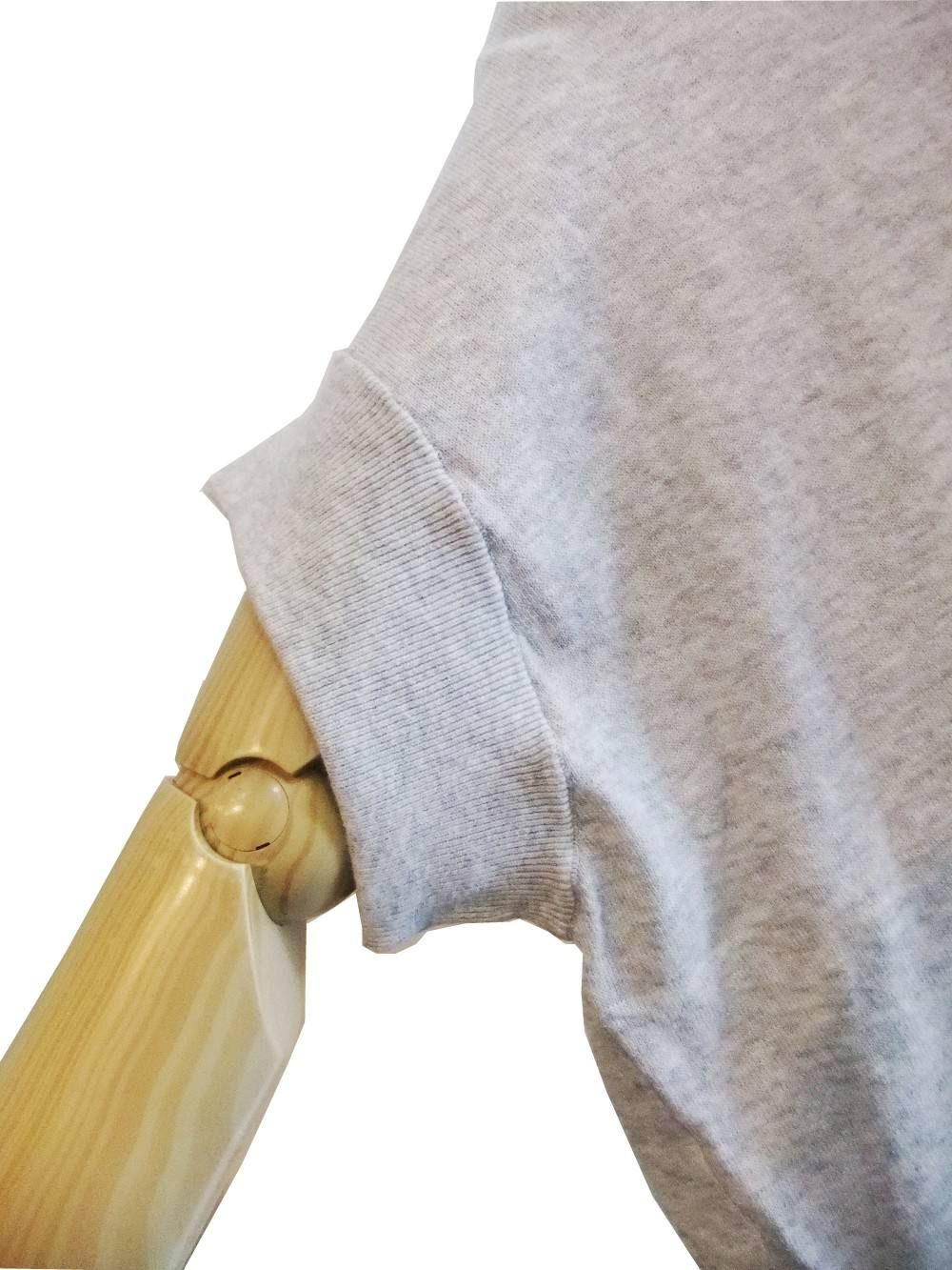 BLANC basque (ブランバスク) V ネック ニットTシャツ (BK)