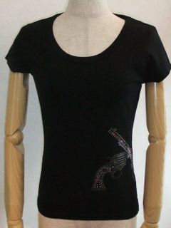TIGHT SILHOUETTES T-SHIRTS BKxGUNxAntique pink