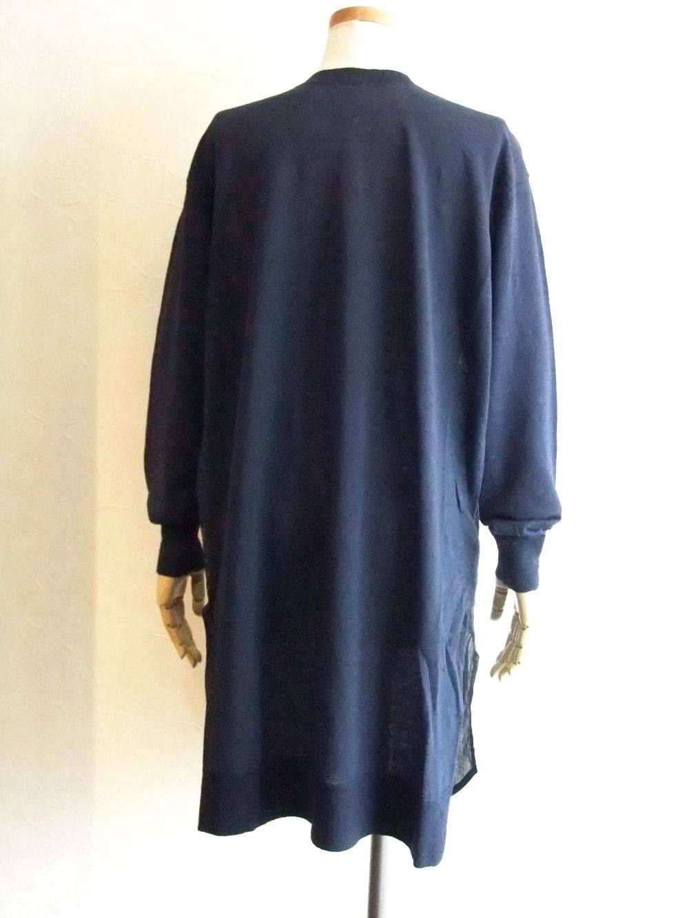 BLANC basque (ブランバスク) 2WAY ロング ニット シャツ(NV)