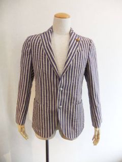 Easy 3B Washed Cotton Stripe Jacket  32903GQ-R44552/41