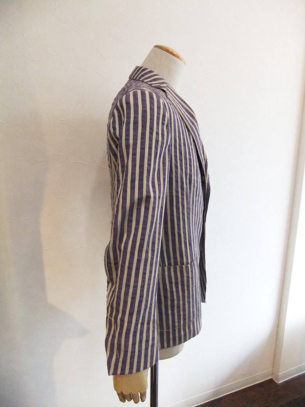 Easy 3B Washed Cotton Stripe Jacket  32903GQ-R44552/41