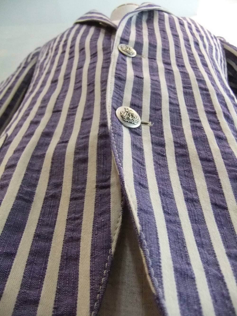Easy 3B Washed Cotton Stripe Jacket  32903GQ-R44552/41