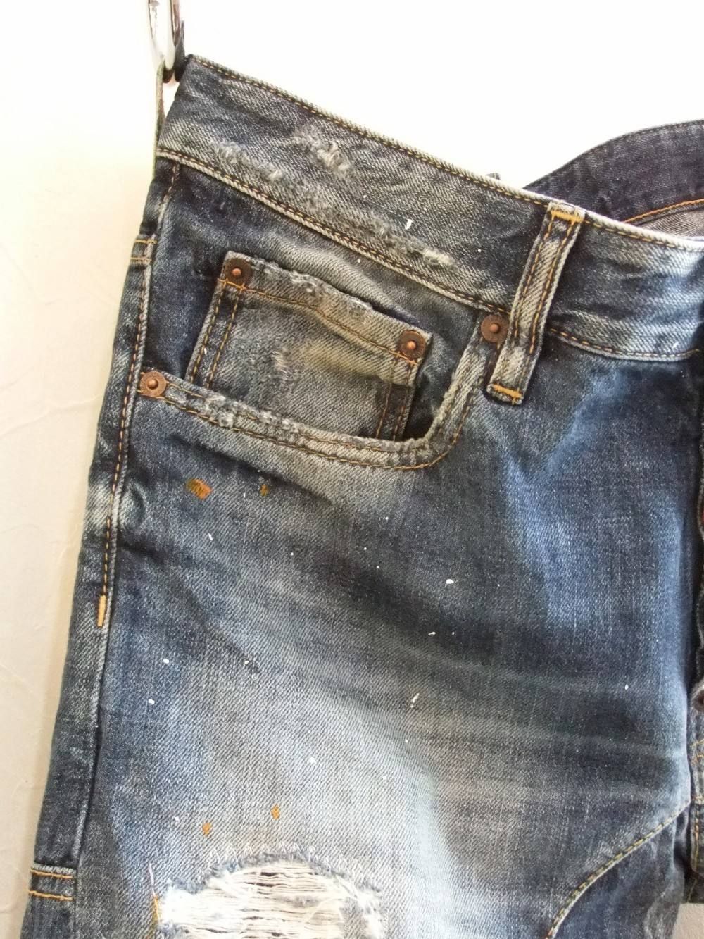 DIRTY VINTAGE WASH TIDY BIKER JEAN