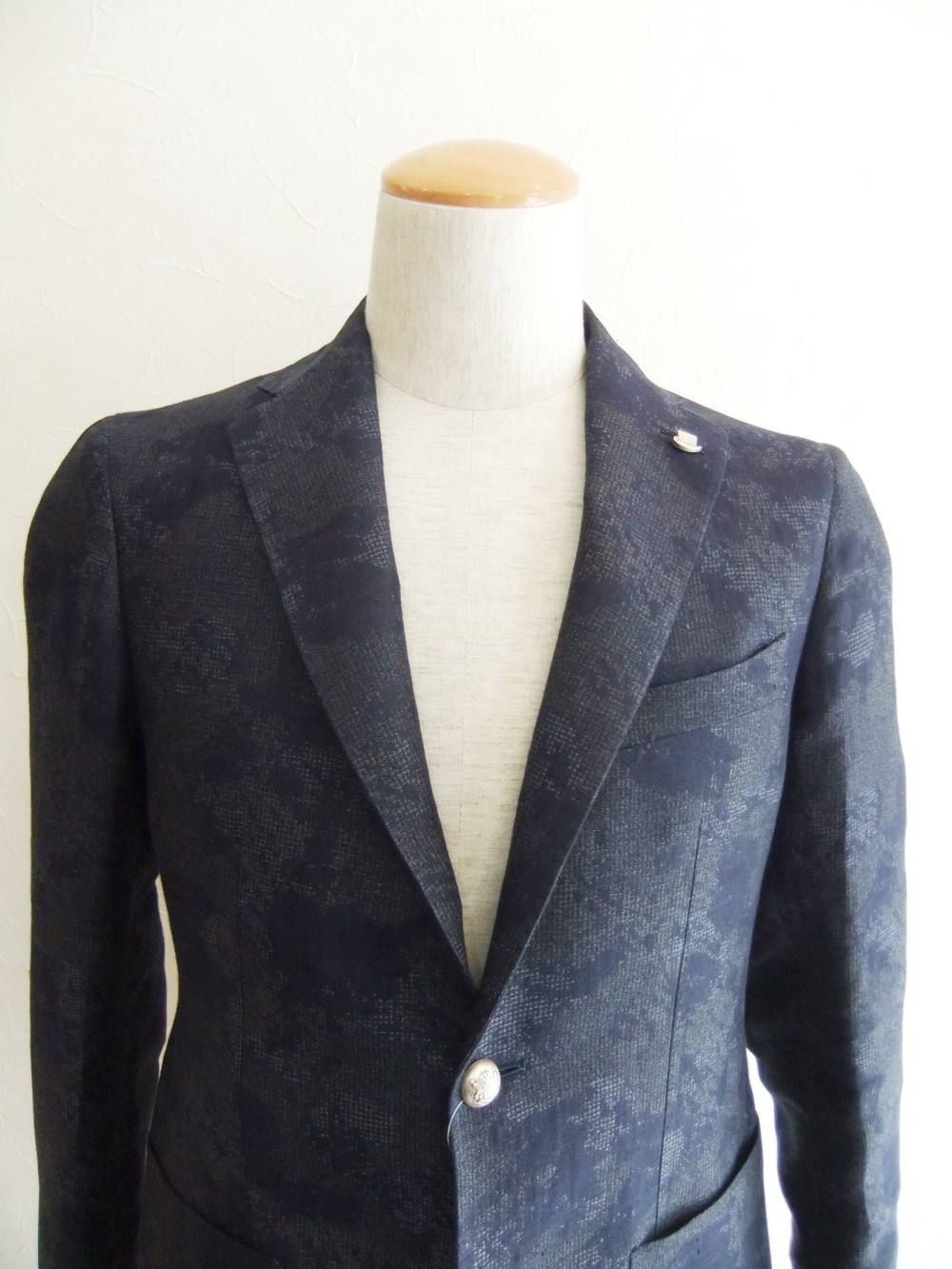 CAMO LINEN/COTTON JACKET  1SMC22K-66UEG017/B1036