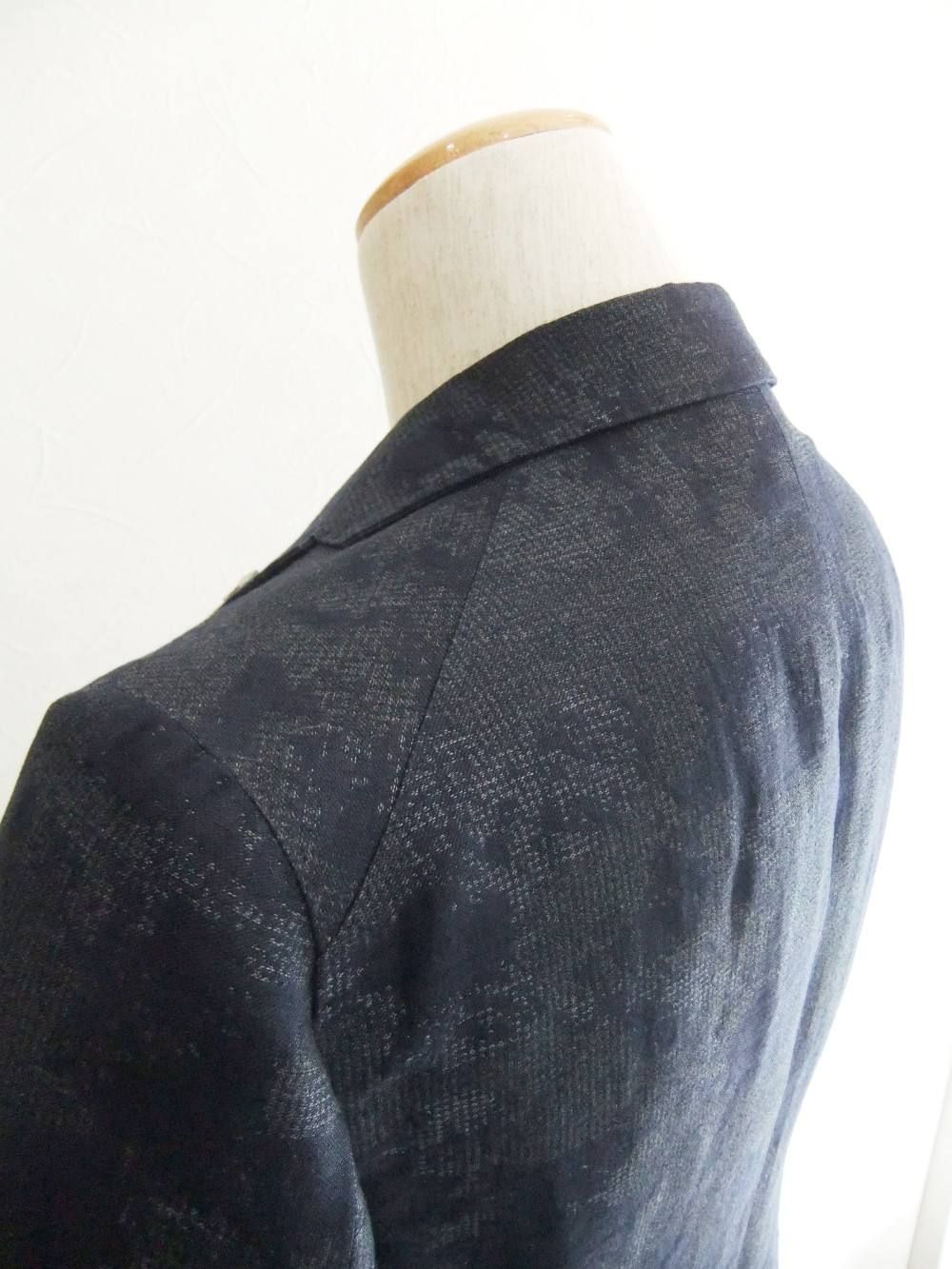 CAMO LINEN/COTTON JACKET  1SMC22K-66UEG017/B1036