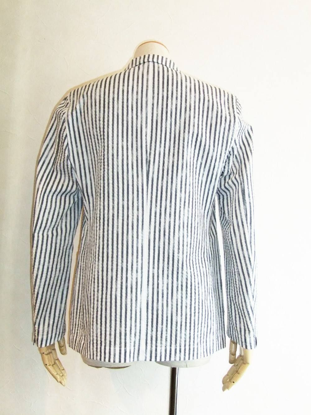 LARDINI (ラルディーニ) ストライプ柄 シャツジャケット