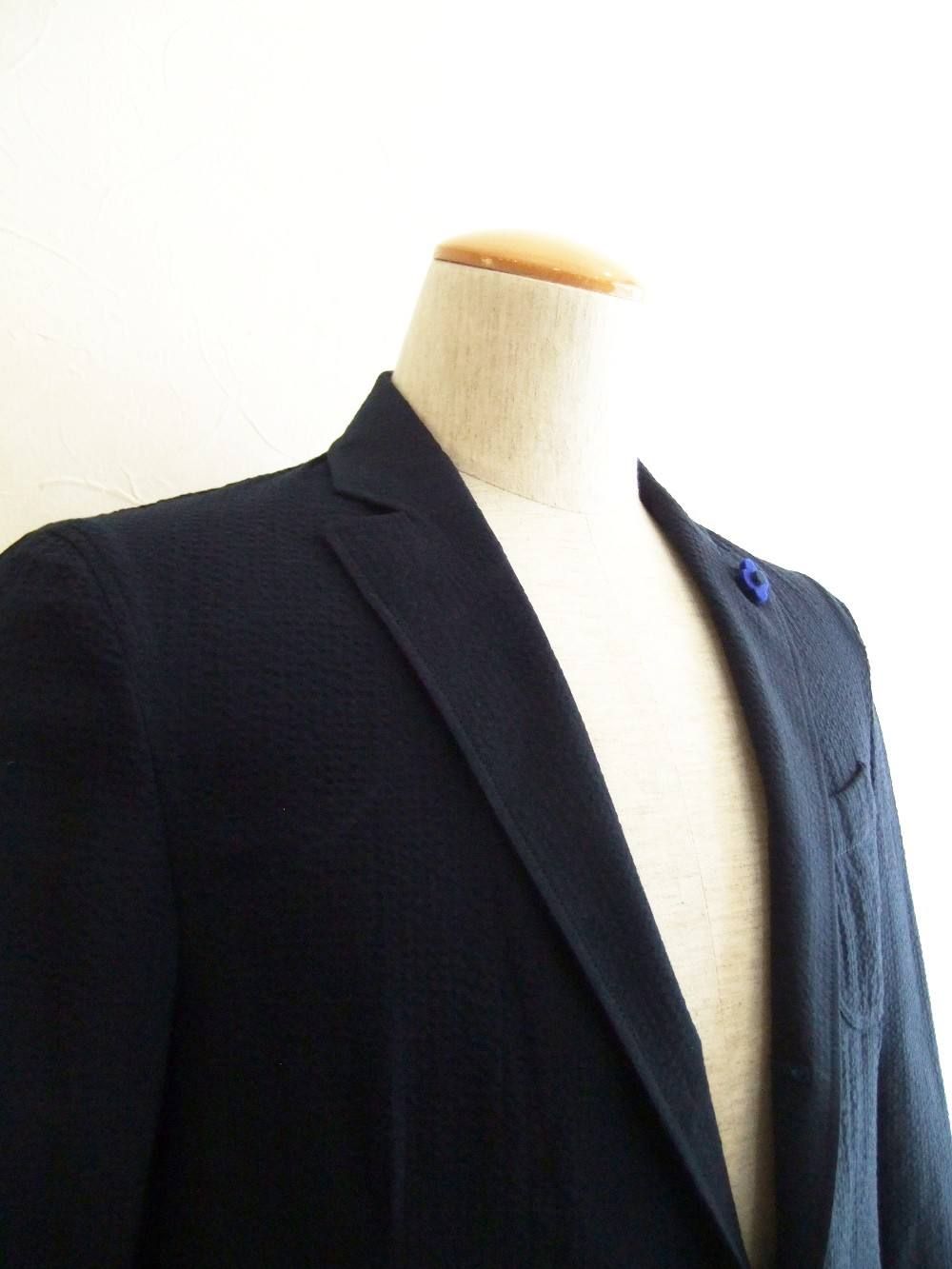 LARDINI (ラルディーニ) 楊柳柄 シャツジャケット