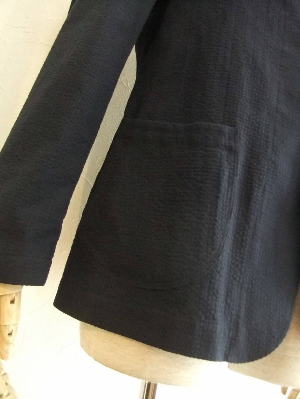 LARDINI (ラルディーニ) 楊柳柄 シャツジャケット