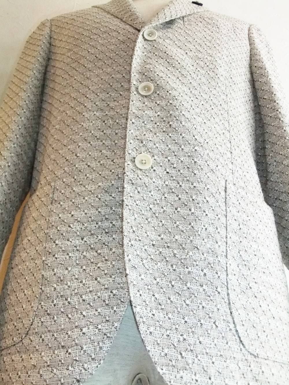 LARDINI (ラルディーニ) 3B コットン×リネン 変り織ジャケット