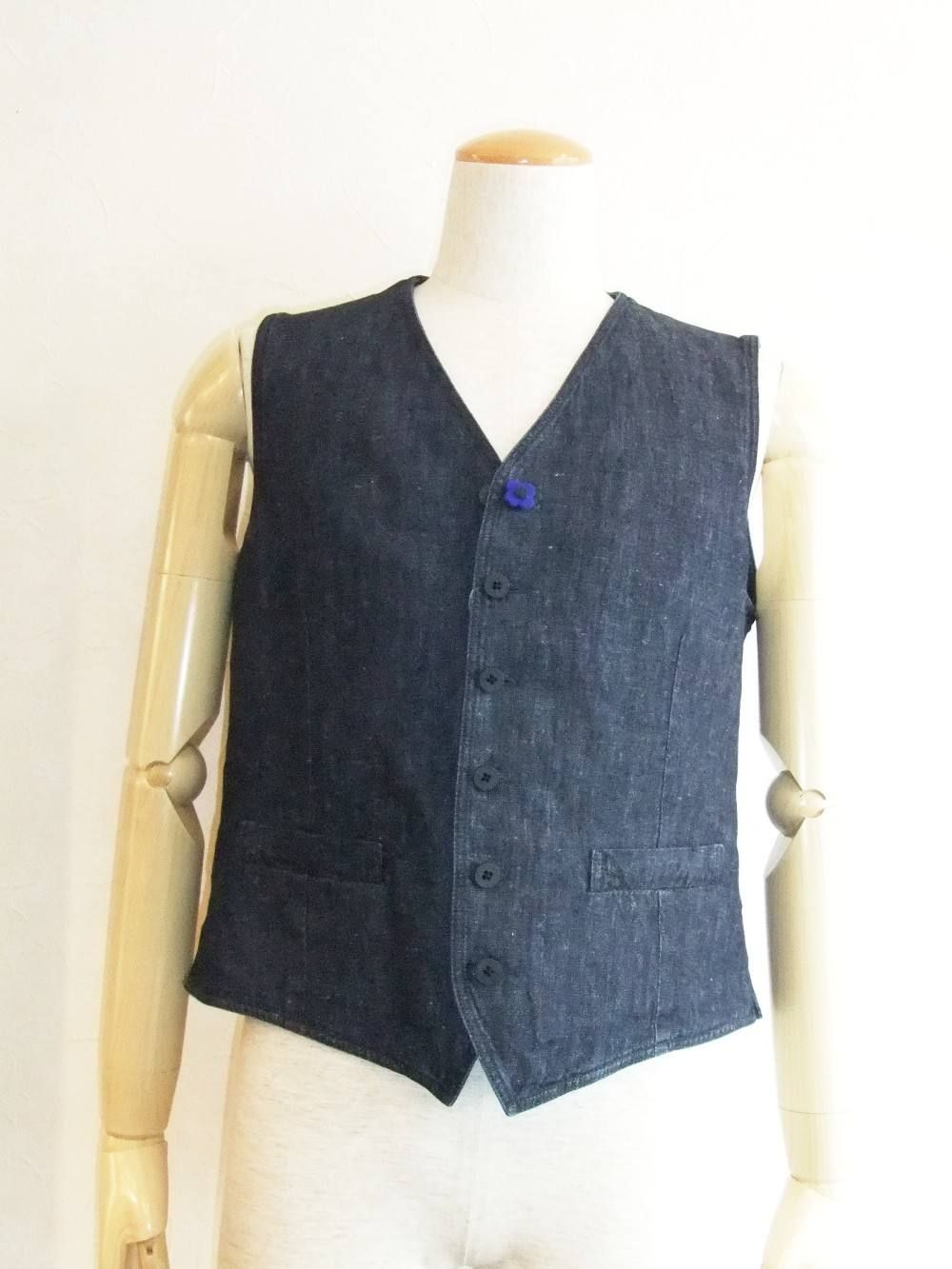 LARDINI (ラルディーニ) インディゴ ジレ