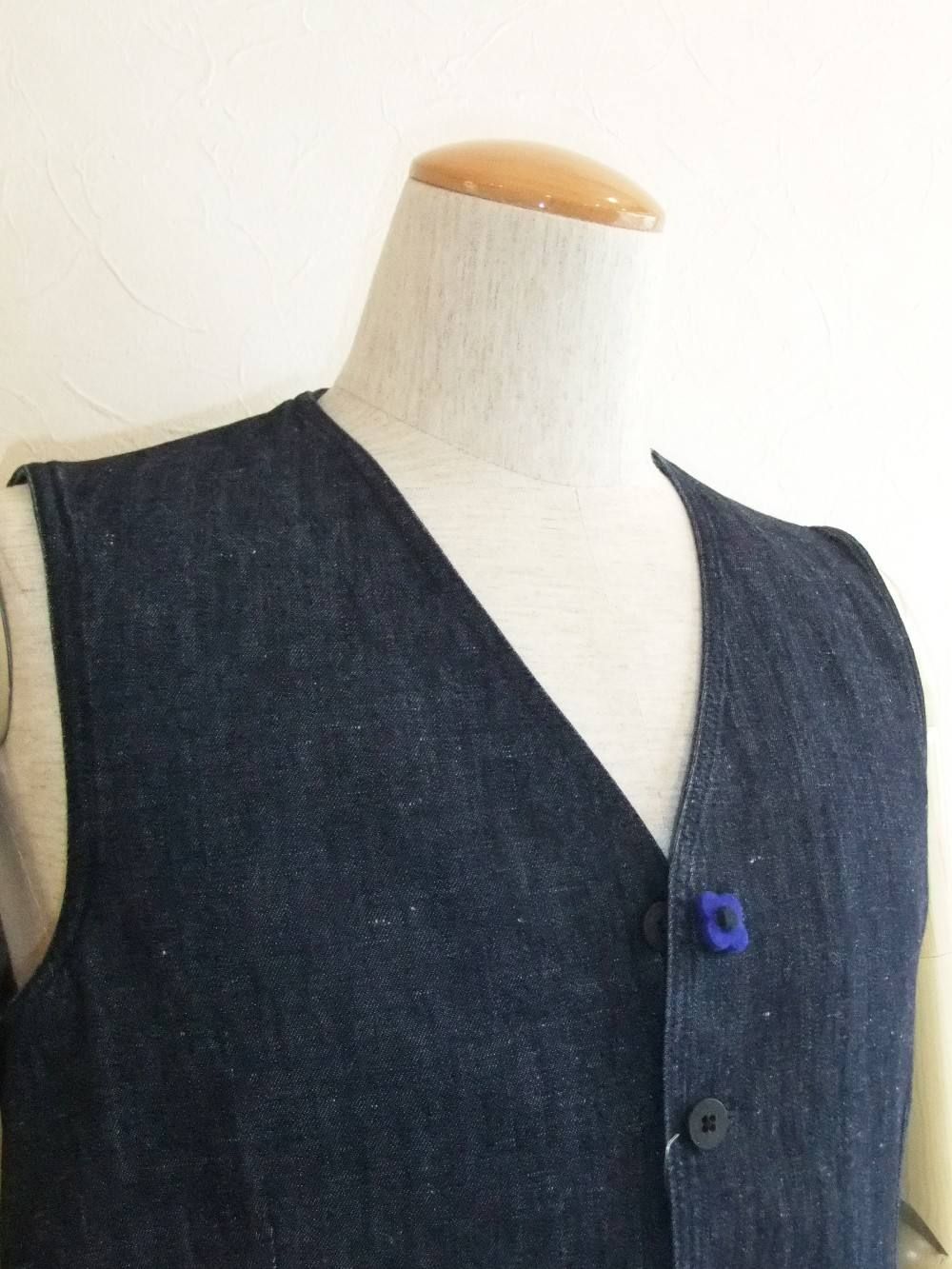 LARDINI (ラルディーニ) インディゴ ジレ