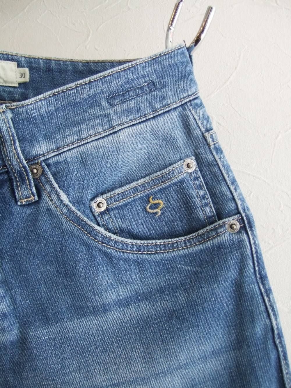 DENIM JEANS ウオッシャブル ストレート デニム