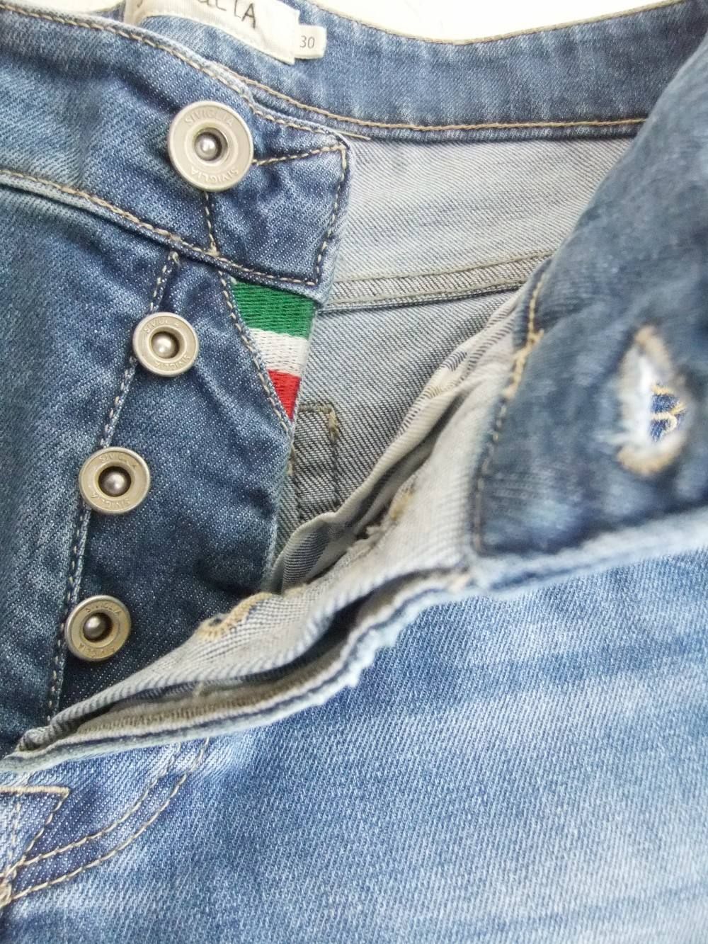 DENIM JEANS ウオッシャブル ストレート デニム