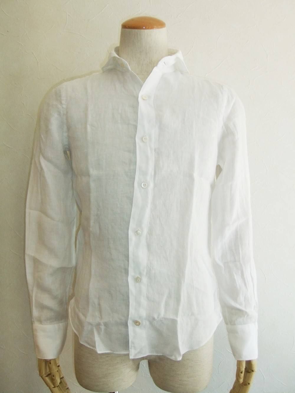 SERGIO LINEN WIDE COLLAR SHIRT