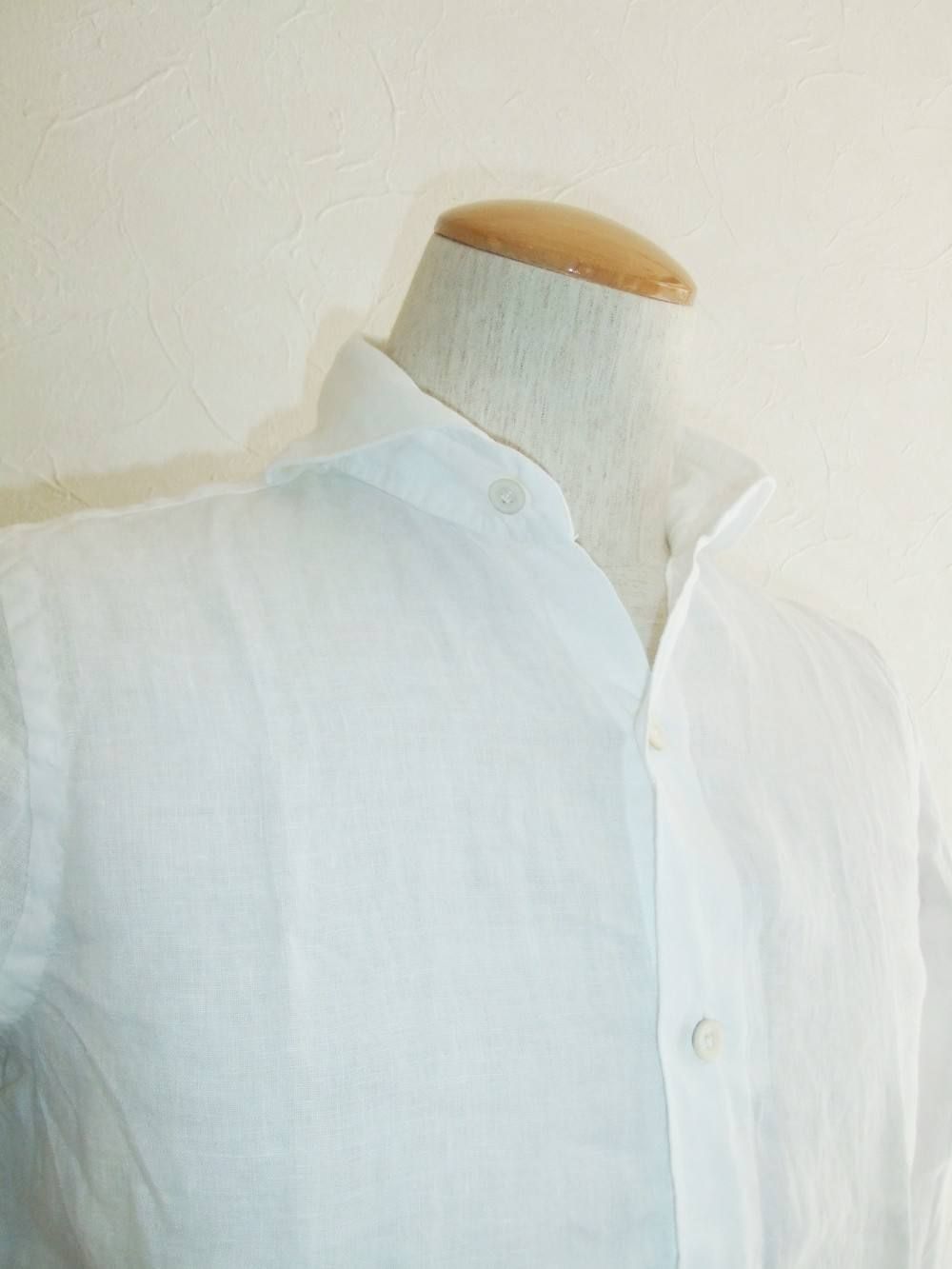 SERGIO LINEN WIDE COLLAR SHIRT