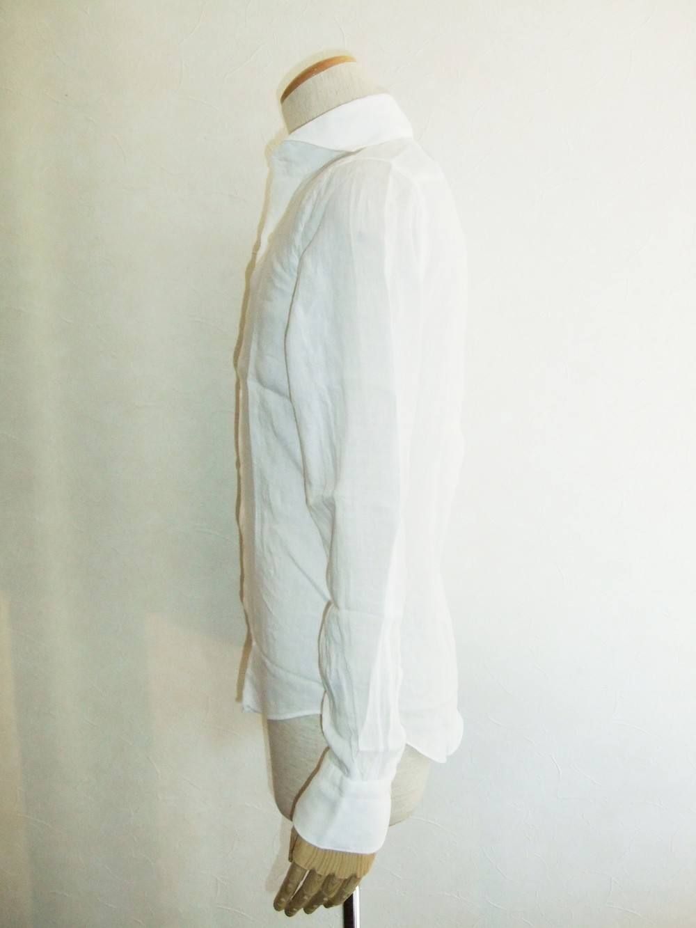 SERGIO LINEN WIDE COLLAR SHIRT