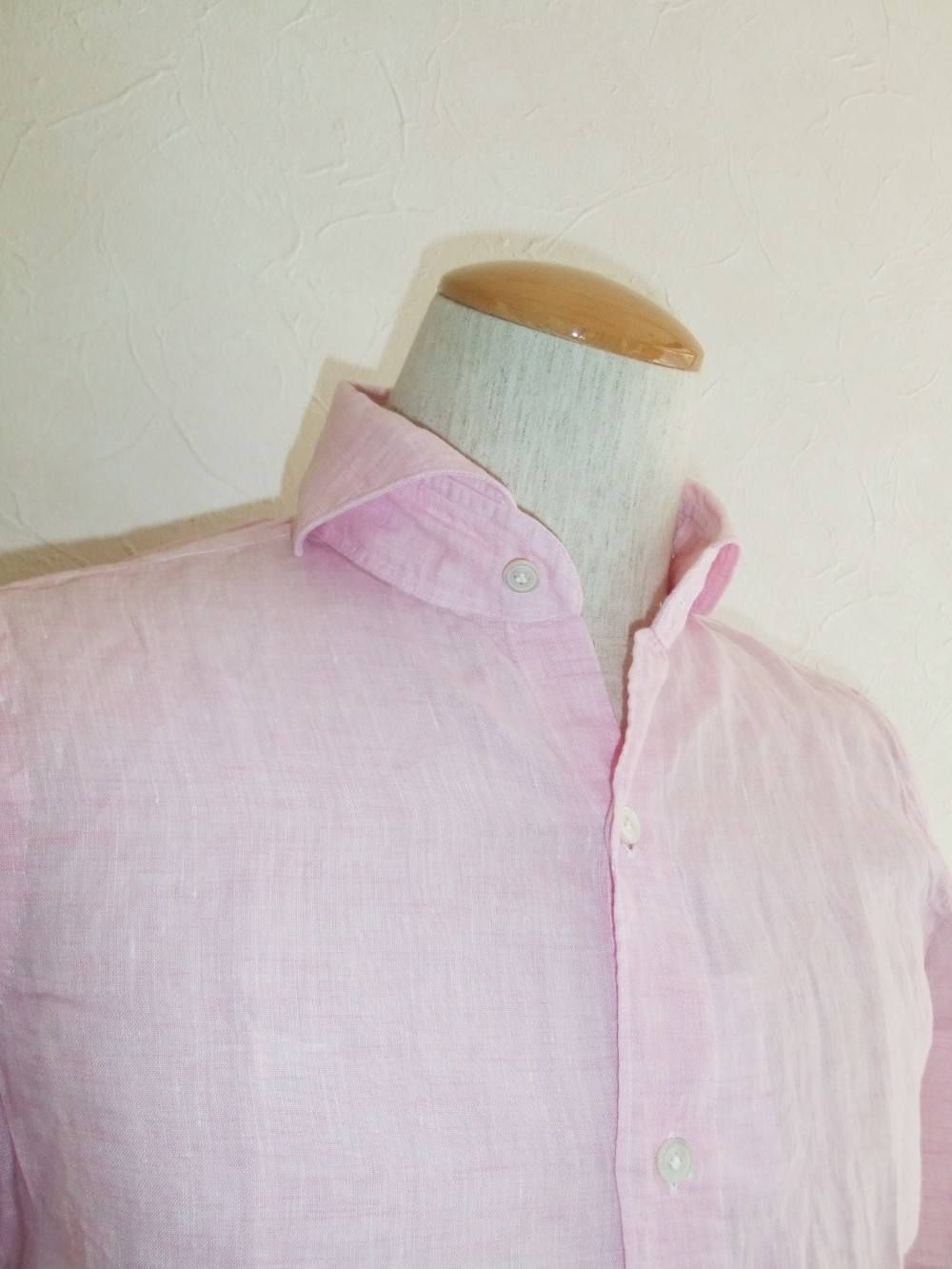 SERGIO LINEN WIDE COLLAR SHIRT(セルジオ リネン ワイドカラー シャツ)
