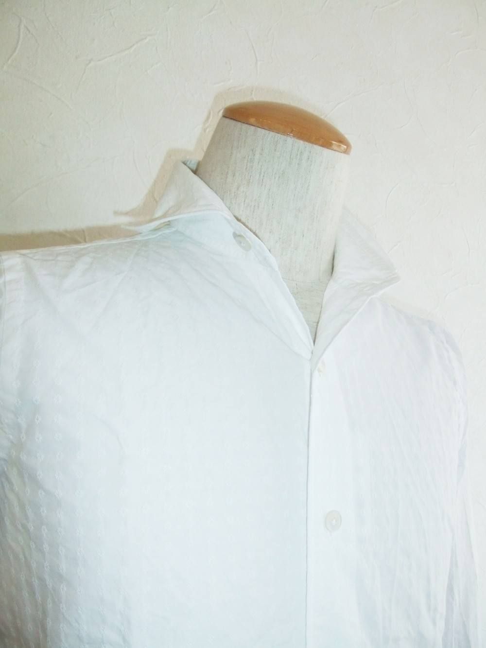 SERGIO COTTON WIDE COLLAR SHIRT