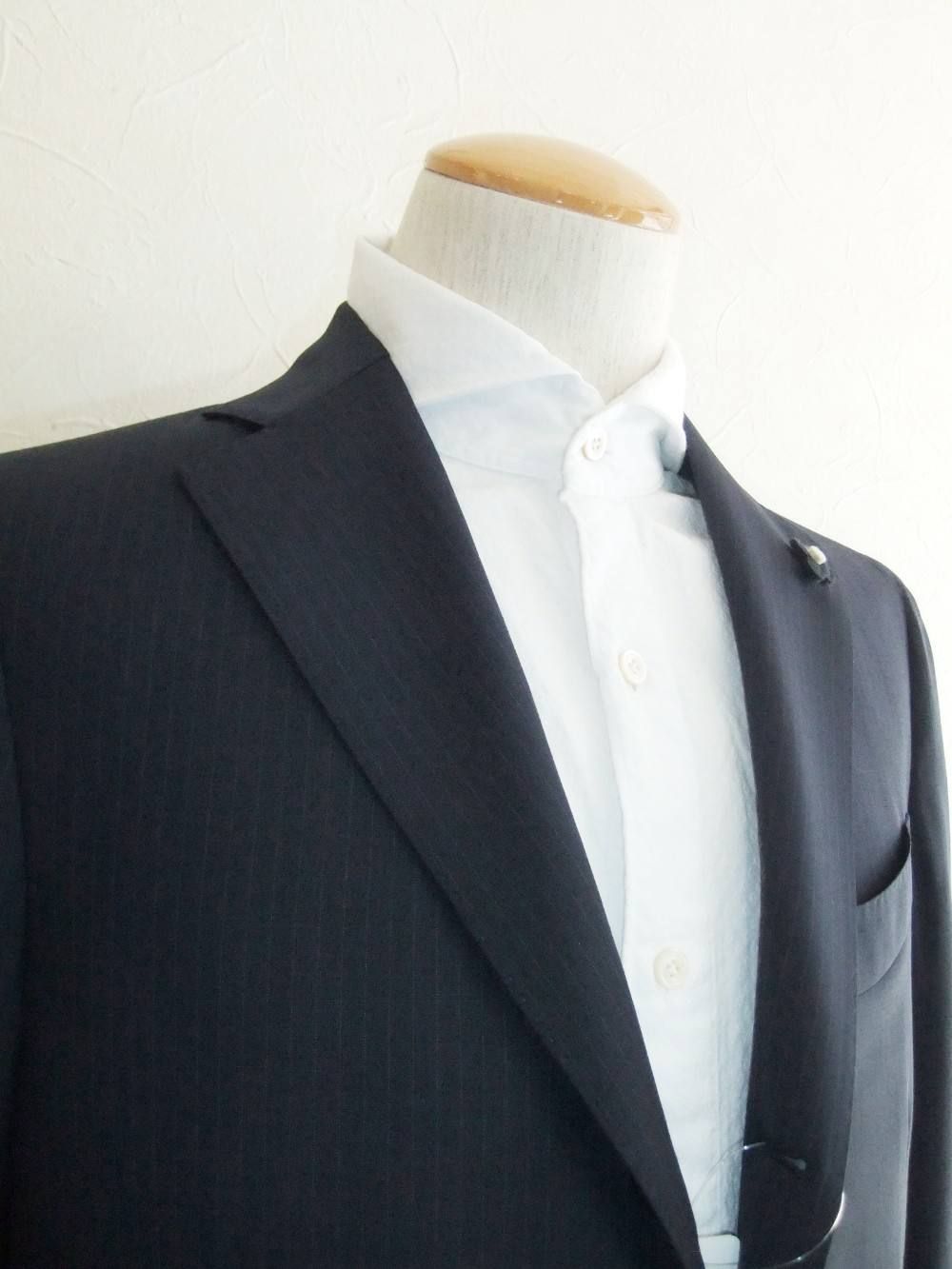 LARDINI (ラルディーニ) ウール ストライプ スーツ