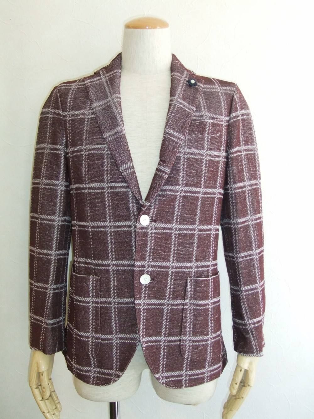 KNIT CHECK JACKET
