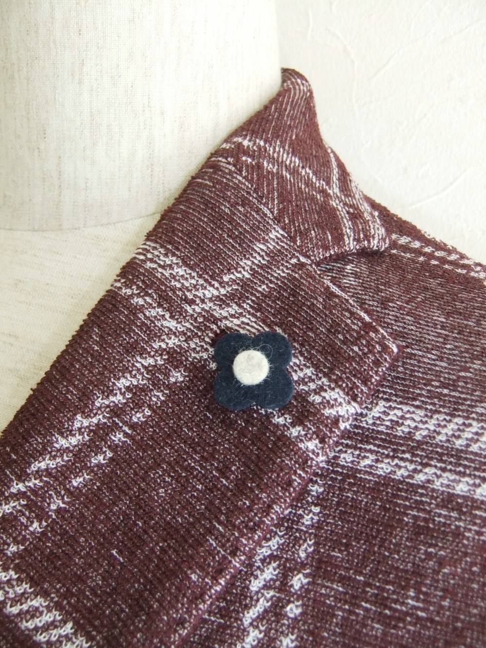 KNIT CHECK JACKET