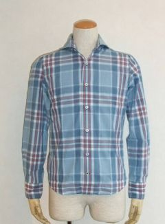 giannetto portofino (ジャンネット ポルトフィーノ) ウオッシャブル チェック シャツ