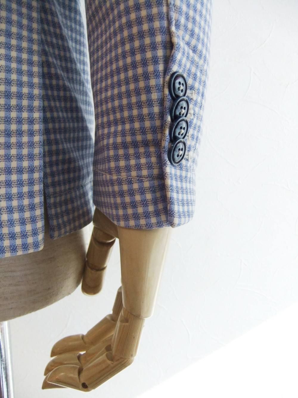 GINGHAM JERSEY JACKET ギンガムチェックジャケット